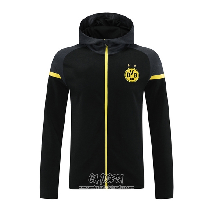Chaqueta con Capucha del Borussia Dortmund 2024-2025 Negro